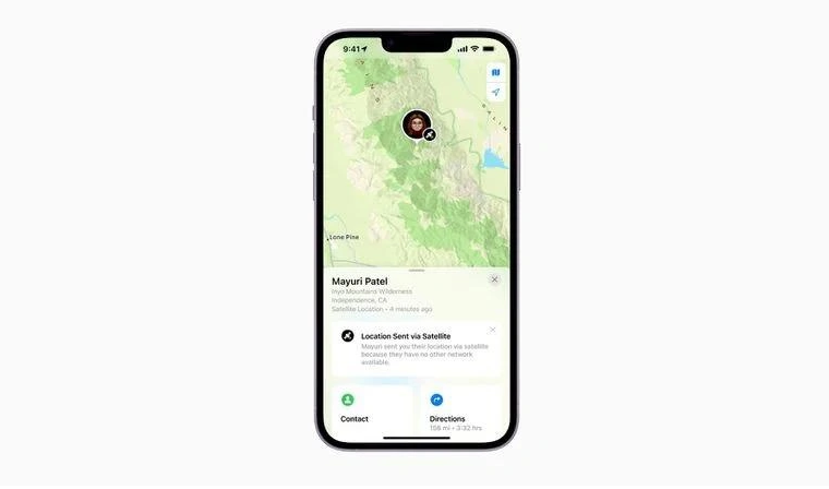 景洪苹果14维修分享iPhone14系列中 FindMy功能通过卫星分享位置方法教程 